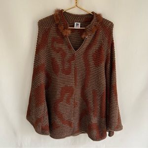 Plaza Naya ~ Alpaca Wool Knit Poncho
